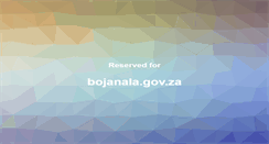 Desktop Screenshot of bojanala.gov.za